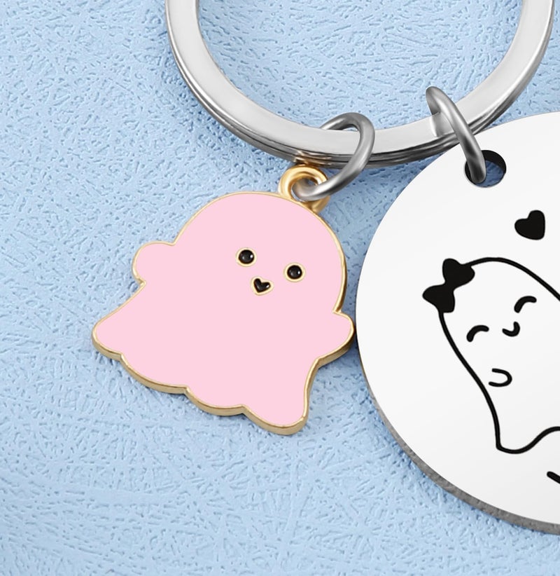 Keniot Halloween Gifts for Women Men, Halloween Boo Basket Stuffers for Girlfriend Boyfriend, Cute Couple Gift Keychain for Halloween Birthday Anniversary - Image 5